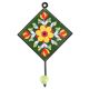 Forest Green Flower Ceramic Tile Wall Hook